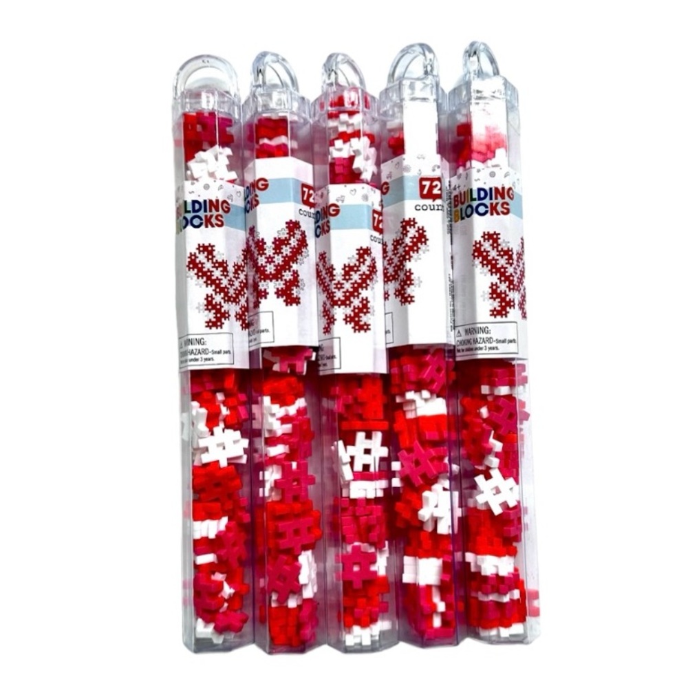 5 Sets of Target Red White and Pink # Number Hashtag Building Blocks NWT